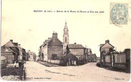 76 BUCHY  ROUTE DE ROUEN ET RUE AUX JUIFS 1906 - Buchy