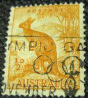 Australia 1937 Kangaroo 0.5d - Used - Used Stamps