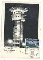Orly (94) : CP Commémorative De La Création De La Nouvelle Tour De Contrôle De L'aéroport En 1966. - Orly