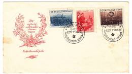 CZECHOSLOVAKIA - Year 1953, FDC, Sonderbriefmarke, Commemorative Seal - Cartas & Documentos