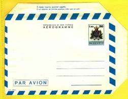1978 - SAN MARINO -  AEROGRAMMA  -ORDINARIO DA 200 LIRE - Luftpost