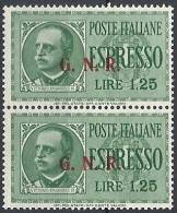 1943-44 RSI ESPRESSO BRESCIA 1,25 LIRE III TIPO VARIETà LEGGI MNH ** - RSI008-2 - Posta Espresso