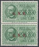 1943-44 RSI ESPRESSO BRESCIA 1,25 LIRE III TIPO VARIETà LEGGI MNH ** - RSI008-3 - Poste Exprèsse