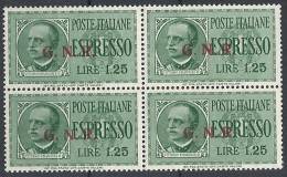 1943-44 RSI ESPRESSO BRESCIA 1,25 LIRE II TIPO VARIETà LEGGI MNH ** - RSI015-2 - Exprespost