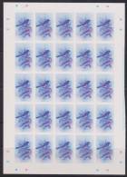 Montserrat 1985 National Emblem Oriole Bird Imperforate Vignette Separation Proof Pane Of 25 MNH - Montserrat