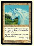 Karte Magic The Gathering  -  Summon Unicorn  -  Belevolent Unicorn  -  Englisch - Sonstige & Ohne Zuordnung