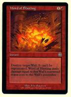 Karte Magic The Gathering  -  Instant  -  Word Of Blasting  -  Englisch - Other & Unclassified