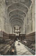 Choir  West ,King´s   College   Chapel Cambridge   Post Card  1909 - Cambridge