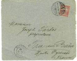 Devant De Lettre  D' Hongrie De 1903  De Budapest  Pou  Trie Sur Baise  Dp 65 - Storia Postale