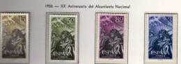 España 1956 Nº 1187-1190* , Alzamiento Nacional - Unused Stamps