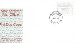 1986 25 Cent Frama Label FDC 12 Feb 1986 Unaddressed Cover - Storia Postale