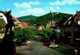 AK Weinheim, Marktplatz Mit Wachenburg Und Ruine Windeck, Gel 1971 - Weinheim