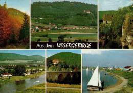 AK Wesergebirge: Rosenthal, Hohenstein, Rinteln, Autobahnhotel, Gel 1967 - Rinteln