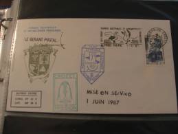 Taaf Mission Crozet 1-6-87 Alfred Faure - Covers & Documents