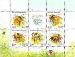 Russia 2005 Mi# Block 81 ** MNH - Souvenir Sheet - Bees - Abejas