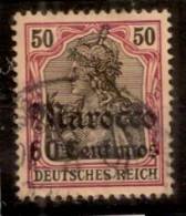 MAROC.Bureaux Allemands.1905.Michel N°28.OBLITERE.X44 - Deutsche Post In Marokko