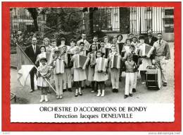 * ORCHESTRE D´ACCORDEONS DE BONDY,Direction Jacques DENEUVILLE,12 Rue Du Progrès BONDY(Enfants,drapeau,ins Truments) - Bondy