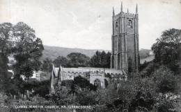 Beatiful Old Post Card    "   COMBE MARTIN CHURCH,  NR. ILFRACOMBE  " - Ilfracombe