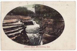 CANADA, MONTMORENCY QUEBEC QC, WATER FALLS NATURAL STEPS, 1900s Vintage Antique Scenic Postcard  [c3935] - Montmorency Falls