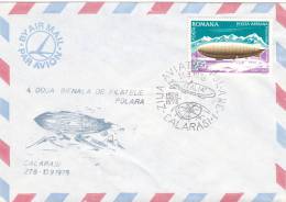 Zeppelins  "ITALIA" OF NORTH POLE ANTARCTICA! PMK 1978 Rare Cover Obliteration Stamps Concordante - Zeppelins