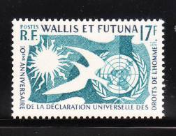 Wallis And Futuna Islands 1958 Human Rights Issue Omnibus Dove Mint Hinged - Neufs