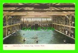 TACOMA, WA - NATATORIUM, PT. DEFIANCE PARK - ANIMATED - TRAVEL IN 1910 - - Tacoma