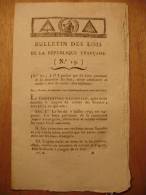 BULLETIN DES LOIS De 1794 - SUCCESSION SOUBISE EMIGRES VENDEE CHOUAN - AVEUGLES - PRISES MARINE - MESSIDOR AN II Chouans - Décrets & Lois