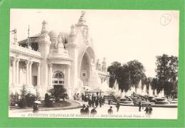 EXPOSITION COLONIALE MARSEILLE MOTIF CENTRAL DU GRANS PALAIS - Expositions Coloniales 1906 - 1922