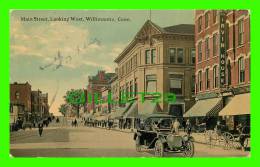 WILLIMANTIC, CT - MAIN STREET, LOOKING WEST - ANIMATED - IRVIN HOUSE - - Sonstige & Ohne Zuordnung