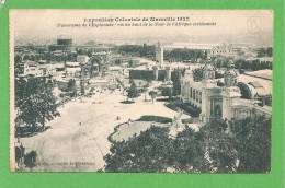 EXPOSITION COLONIALE MARSEILLE  L' ESPLANADE DU HAUT DE LA TOUR D'AFRIQUE OCCIDENTALE - Exposiciones Coloniales 1906 - 1922