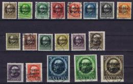 German States: Bayern Michel 152-170A, Cancelled - Used