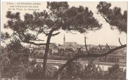 CARTE POSTALE PHOTO ORIGINALE  ANCIENNE : PLOUBAZLANEC ; VUE DE LA TOUR KERRO'H ; CÔTES D'ARMOR (22) - Ploubazlanec