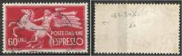 # Espresso 60 Lire Filigrana Lettere 5/10 A Sinistra  Ruota 1° Tipo ND - Express-post/pneumatisch