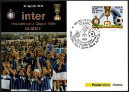 FOOTBALL - ITALIA MILANO 2011 - F.C. INTERNAZIONALE VINCITORE DELLA COPPA ITALIA 2010-2011 DI CALCIO - Clubs Mythiques