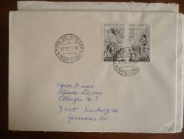 Città Del Vaticano - 1977 - Mi N. 701/02 - Singoli Su Busta - Storia Postale