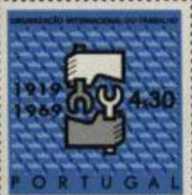 Portugal 1969 50Th Anniv ILO 50º Aniv Organização Internacional Trabalho Scott 1046 Afinsa 1049 MNH - IAO