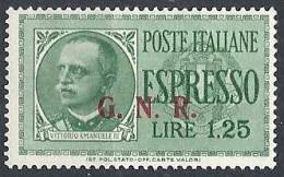 1943-44 RSI ESPRESSO BRESCIA 1,25 LIRE III TIPO VARIETà LEGGI MH * - RSI018 - Poste Exprèsse