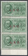 1943-44 RSI ESPRESSO BRESCIA 1,25 LIRE III TIPO VARIETà LEGGI MNH ** - RSI019 - Express Mail