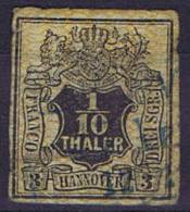 German States: Hannover: Mi Nr  12  Cancelled, - Hanovre