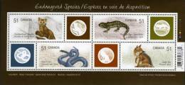 CANADA 2006 - Faune En Danger, Rénard, Serpent, Lézard Etc - BF Neufs // Mnh - Unused Stamps