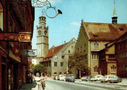 AK Ravensburg, Marienplatz Mit Blaserturm Und Rathaus, Gel 1973 - Ravensburg