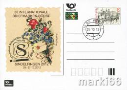 Czech Republic - 2012 - Intl. Stamp Fair Sindelfingen 2012 - Cancelled Official Exhibition Postcard With Hologram - Cartes Postales