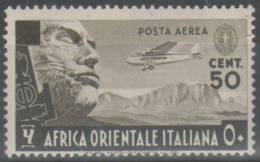 A.O.I. 1938 - Ordinaria Aerea C. 50 **   (g3716) - Africa Orientale Italiana
