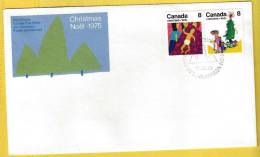 1975 - CANADA - FDC- CHRISTMAS NOEL 1975 - 22.X.75 - 1971-1980