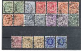 Lot De 19 Timbres Edward VII / George V, Tous Obl Cachet Centraux , CDS Cancel, TB / TTB !!!!!!! - Sammlungen