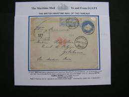 == Egypt  Cv,  1901 Statonery Via  Hong Kong  To  Japan - 1866-1914 Khedivate Of Egypt