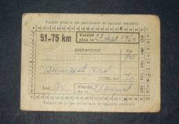 ROMANIA-RAILWAY CFR ABONAMENT,1960 PERIOD - Otros & Sin Clasificación