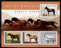 KYRGYZSTAN 2009 HORSES MS  MNH  /ZX/ - Kyrgyzstan