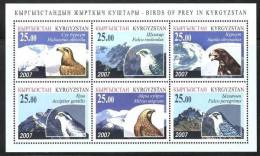 KYRGYZSTAN 2007 BIRDS OF PREY MS MNH  /ZX/ - Kirghizstan