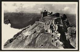 Bayrische Zugspitzbahn Mit Münchener Haus - Blick Von Der Gipfelstation  -  Ansichtskarte Ca. 1936   (1411) - Zugspitze